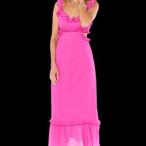 EUC Show Me Your Mumu Pink Lane Midi Dress (M)